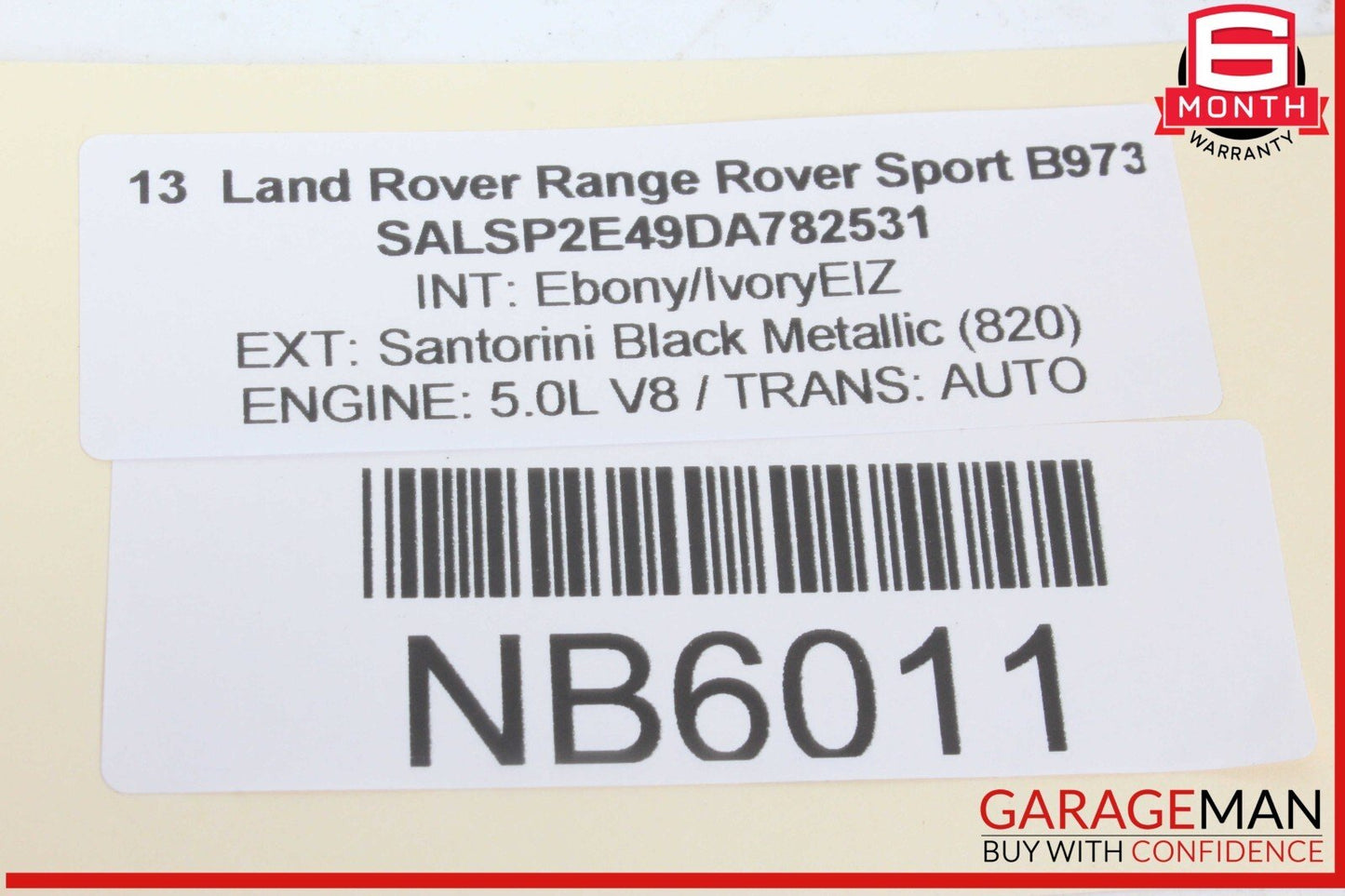 10-13 Land Rover Range Rover Sport Front Right Passenger Side Seat Belt Seatbelt