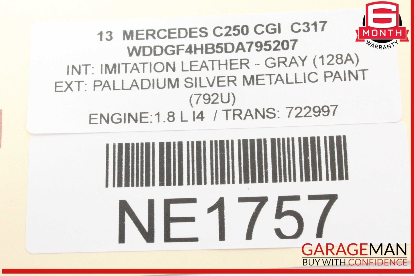 08-18 Mercedes W204 C250 CGI Rear Left Driver Side Door Control Module Unit OEM