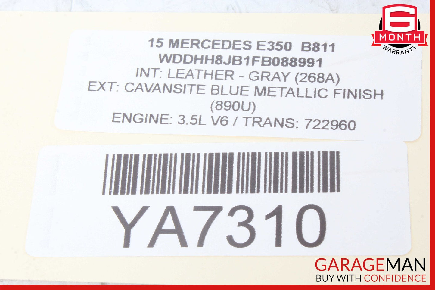 11-16 Mercedes W212 E350 Rear Left 3rd Third Row Seatbelt Retractor OEM