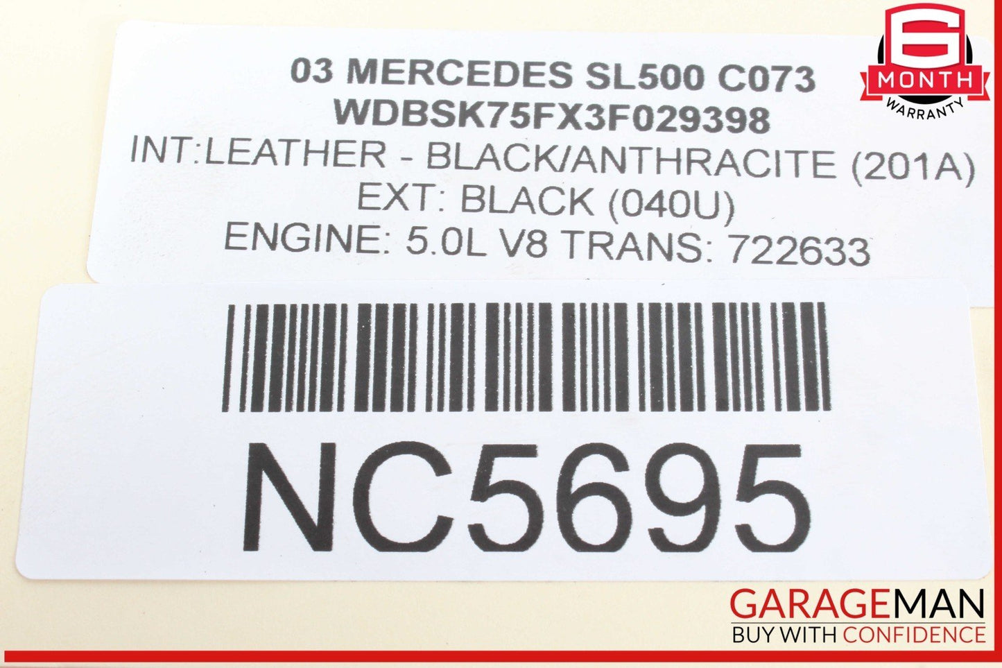 07-12 Mercedes R230 SL500 SL600 Front Right Hydraulic Shock Strut Absorber OEM