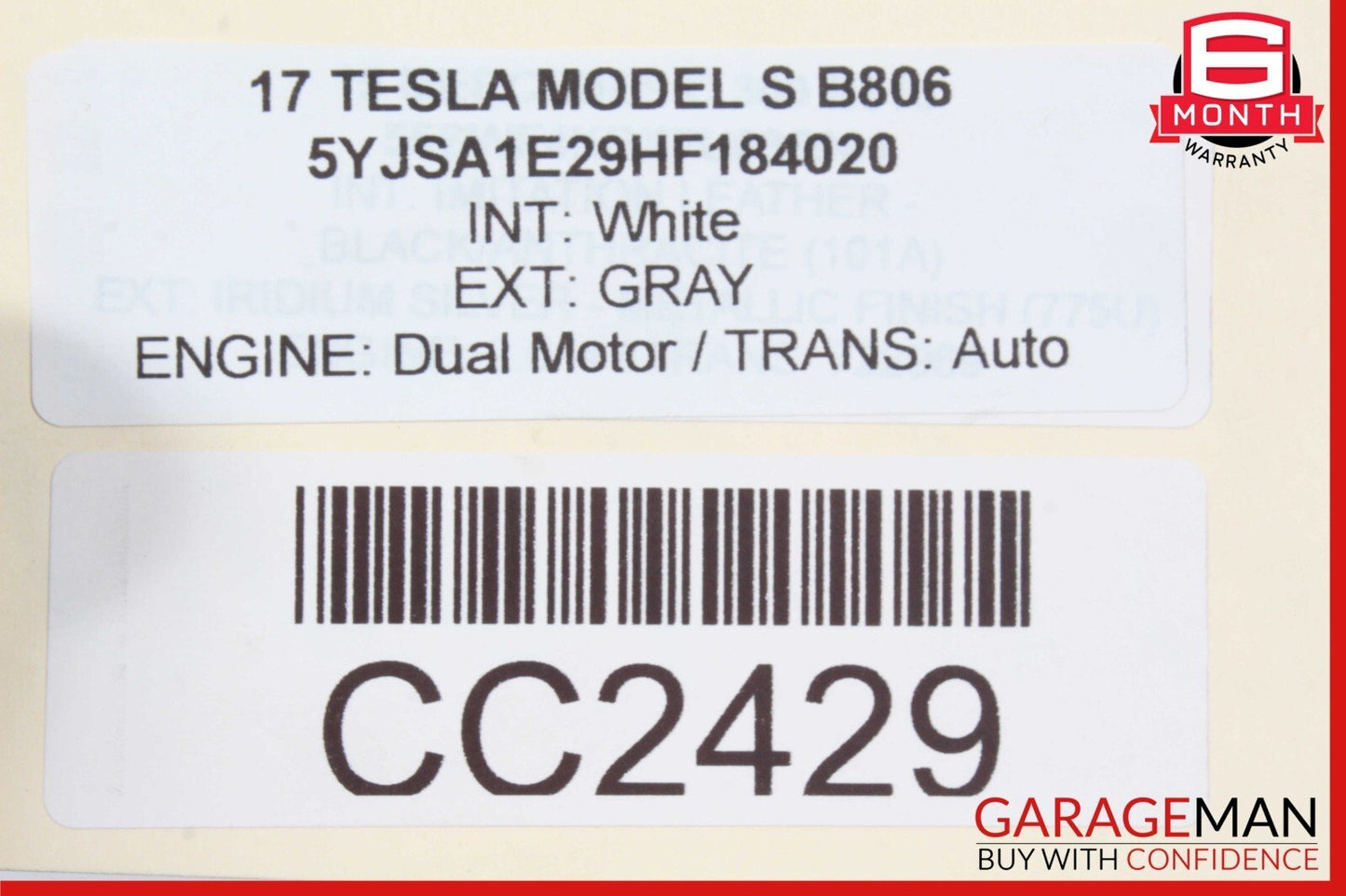 16-20 Tesla Model S Rear Small Drive Unit Electric Motor 1037000-00-F OEM