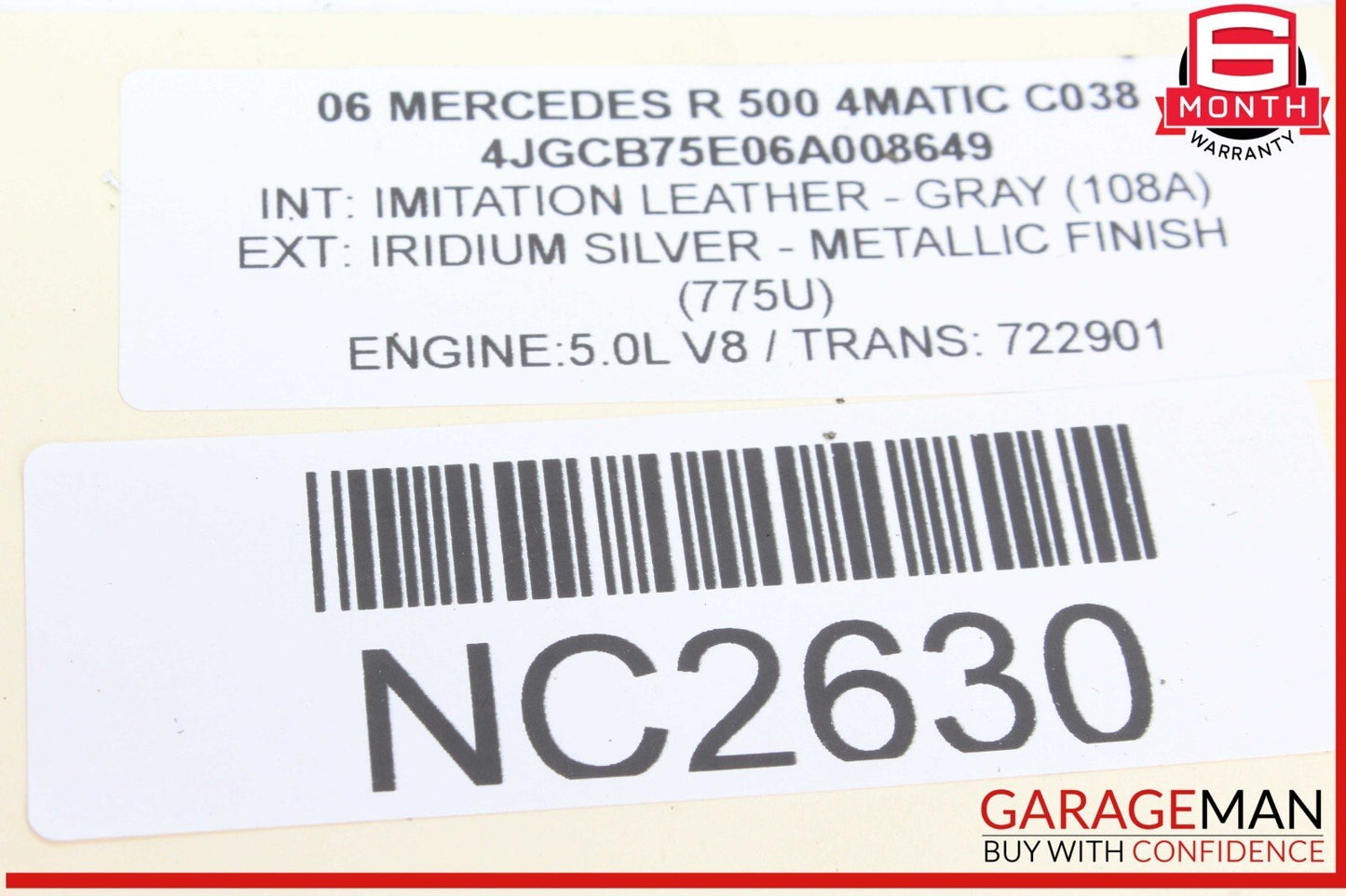 06-13 Mercedes W251 R500 4MATIC Rear Right or Left Side Door Sound Audio Speaker