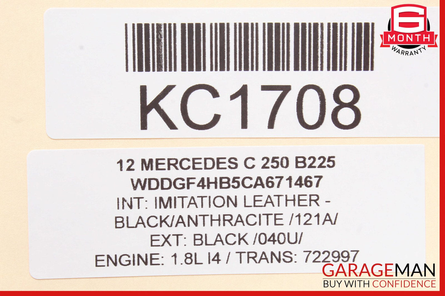 12-14 Mercedes W204 C250 C300 Dash AC A/C Air Vent Grill Left Side Black OEM