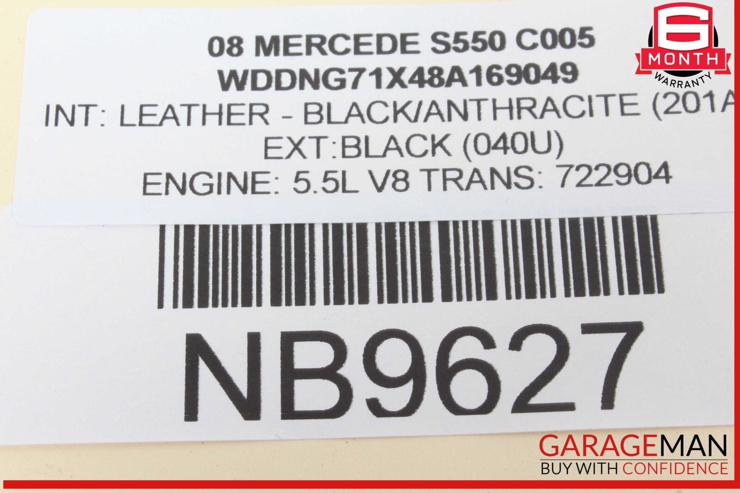 07-14 Mercedes W221 S550 S600 Ride Height ESP Parking Sensor Control Switch OEM