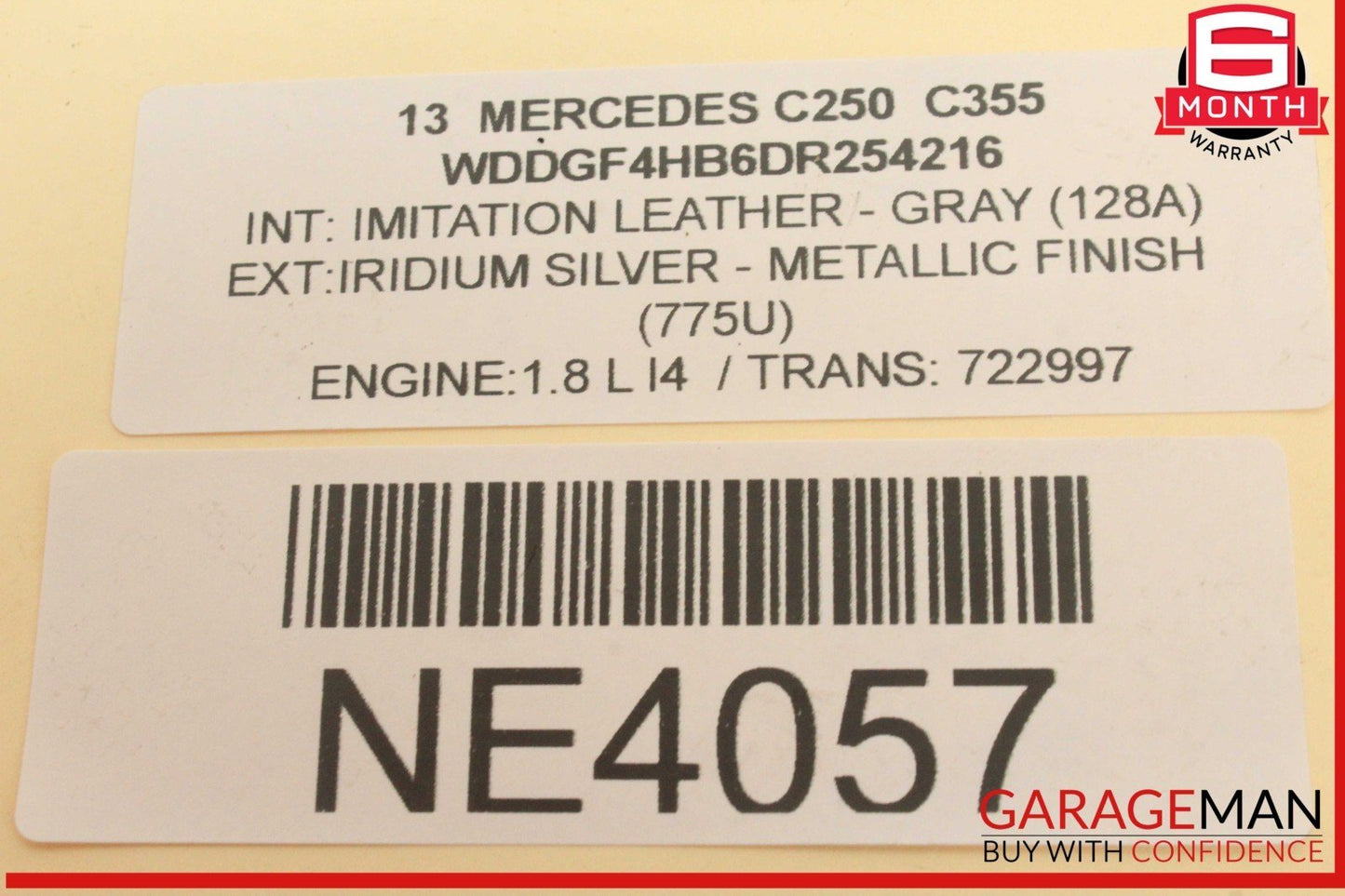 08-14 Mercedes W204 C250 Front Left Side Bumper Reinforcement Impact Bracket Bar