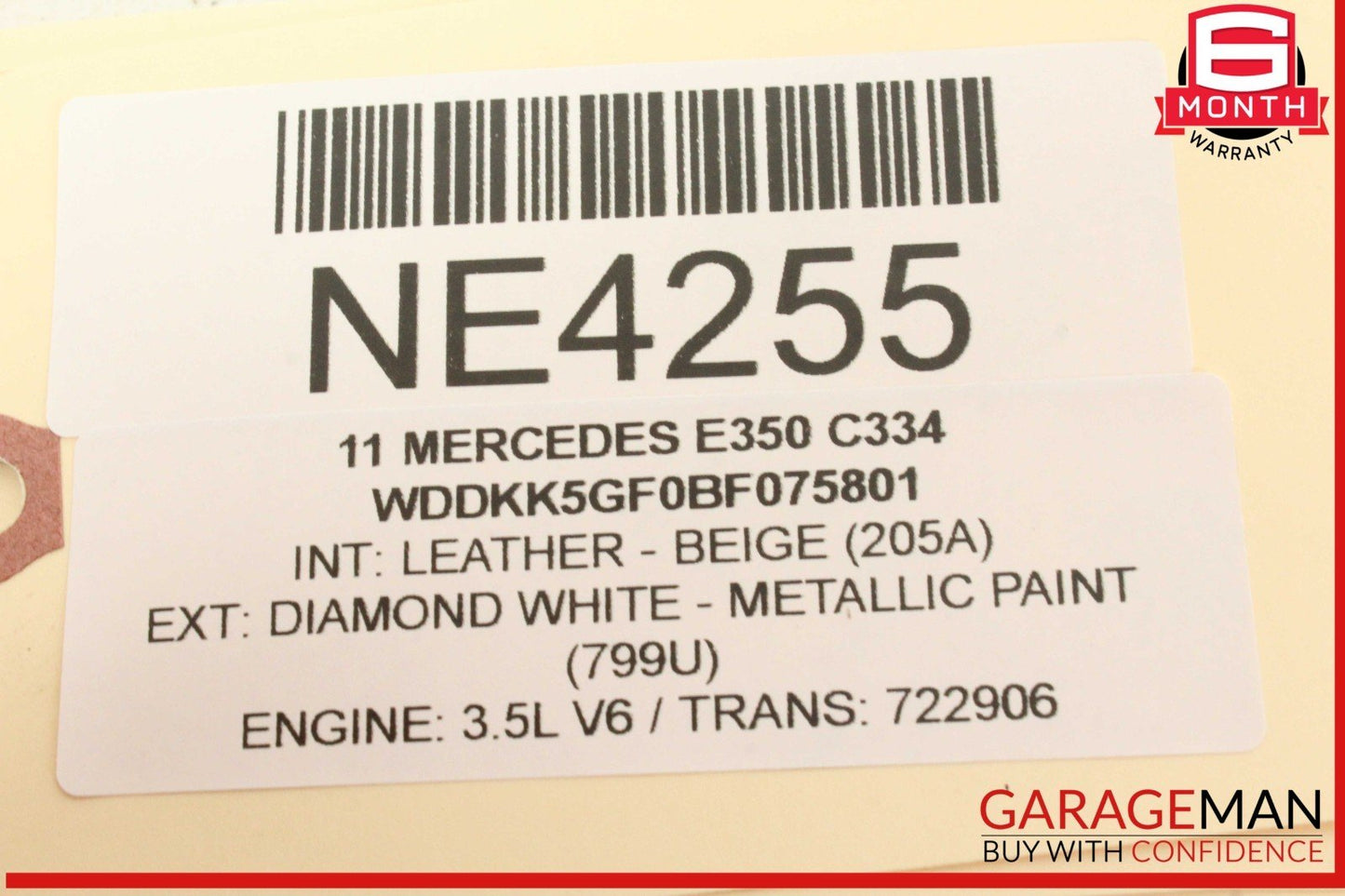 08-17 Mercedes W212 E350 C300 SLK250 Front Right Side Lower Control Arm OEM