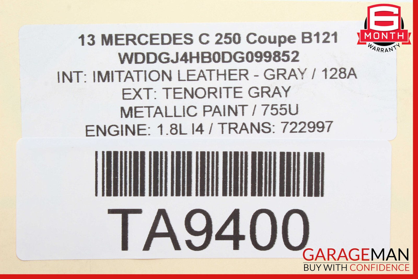 08-14 Mercedes W204 C250 C350 Front Left RWD Suspension Lower Control Arm OEM