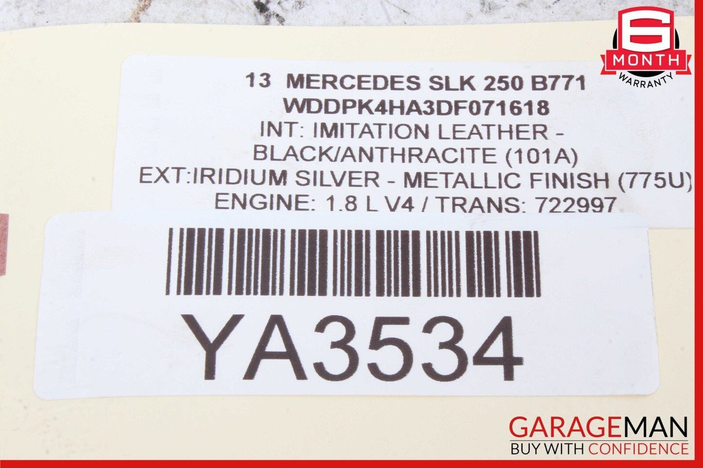 10-16 Mercedes W207 E350 Coupe Rear Left Side Door Window Regulator Motor Unit