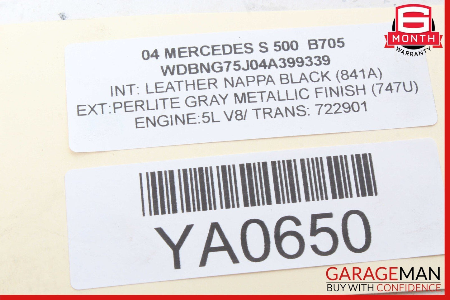 00-06 Mercedes W220 S500 CL500 Front Left Lower Control Arm 2203331305 OEM