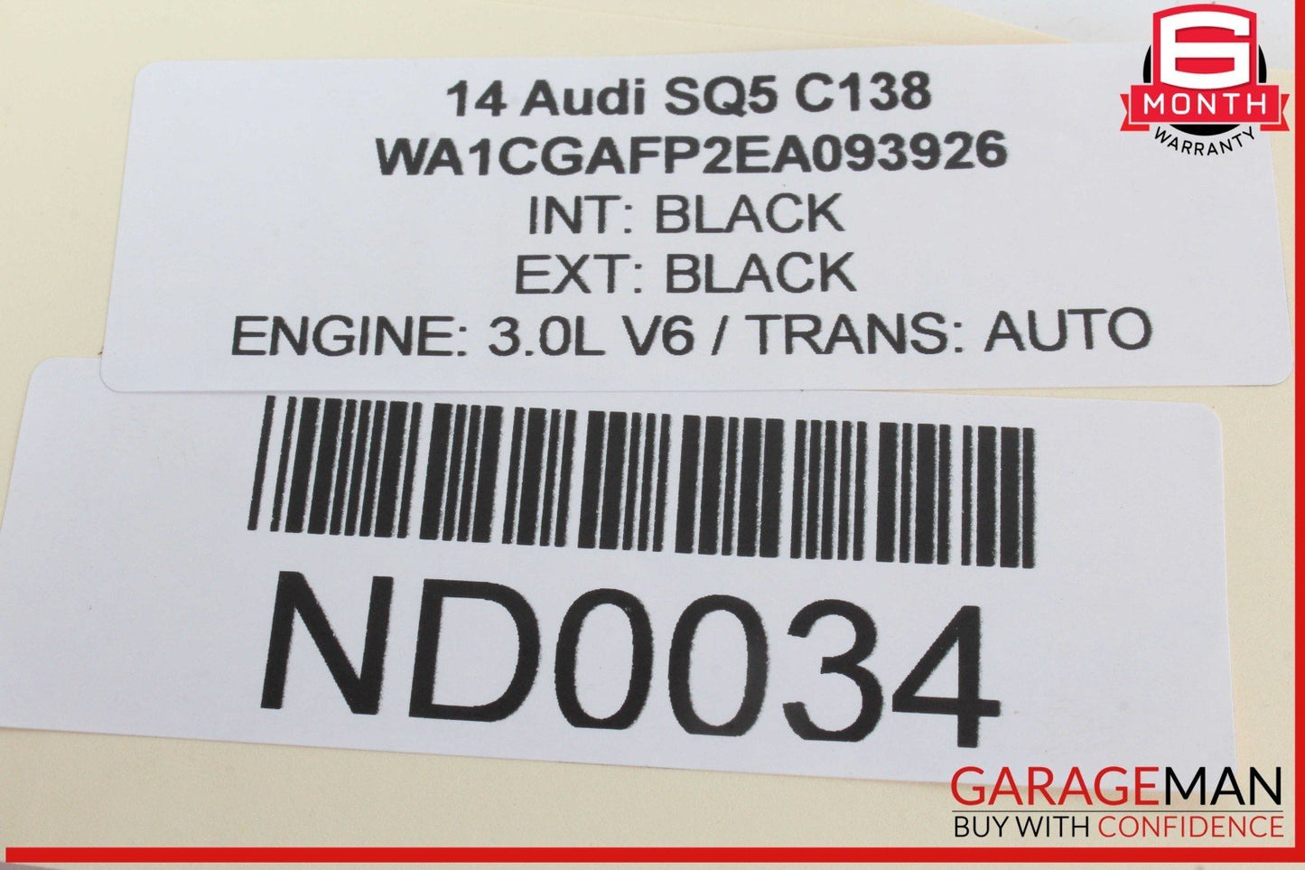 14-17 Audi SQ5 Body Impact Sound Control Module Unit 8R0907159A OEM