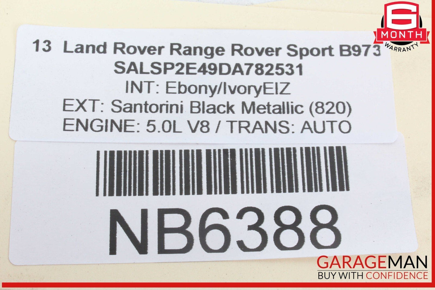 10-13 Land Rover Range Rover Sport Air Ride Compressor BH3219G525DB OEM