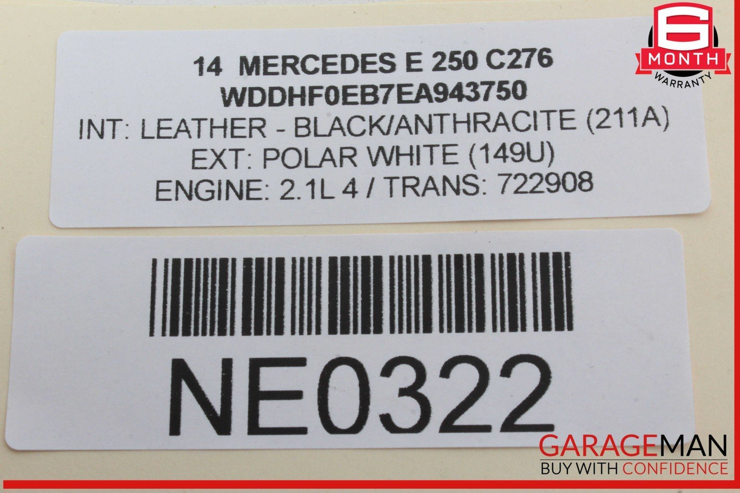 08-20 Mercedes W212 E250 E550 E400 Front Left Side Door Lock Latch Actuator OEM