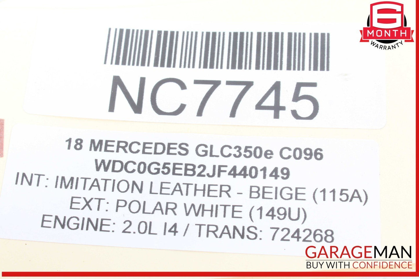 18-20 Mercedes X253 GLC350e Front Right Passenger Side CV Axle Drive Shaft OEM