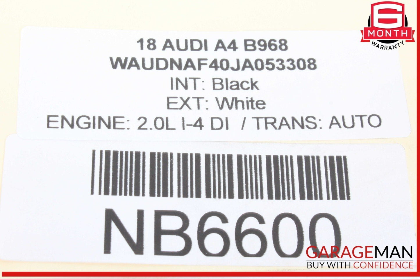 17-19 Audi A4 Right Passenger Side Engine Mount Bracket 4M0199308BL OEM