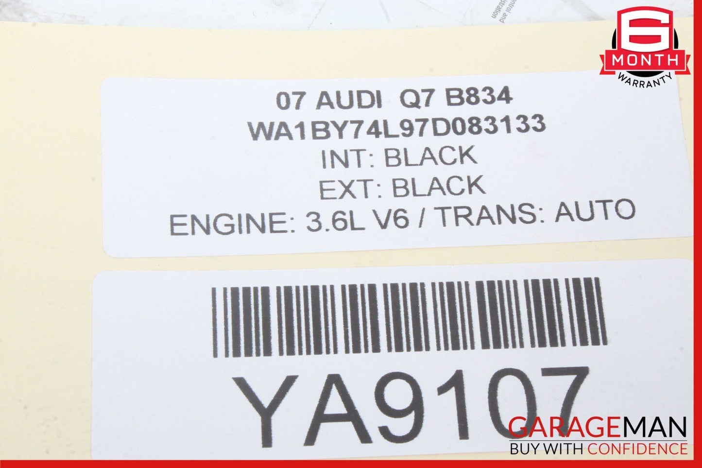 07-15 Audi Q7 Rear Right Side Door Lock Latch Actuator Unit 3C4839016 OEM