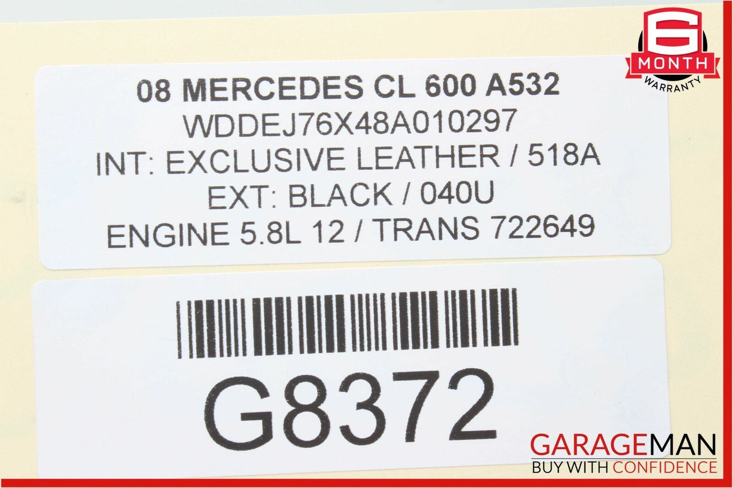 07-13 Mercedes W216 CL550 CL600 Fuel Gas Tank Lid Cover Flap Gas Cap Black