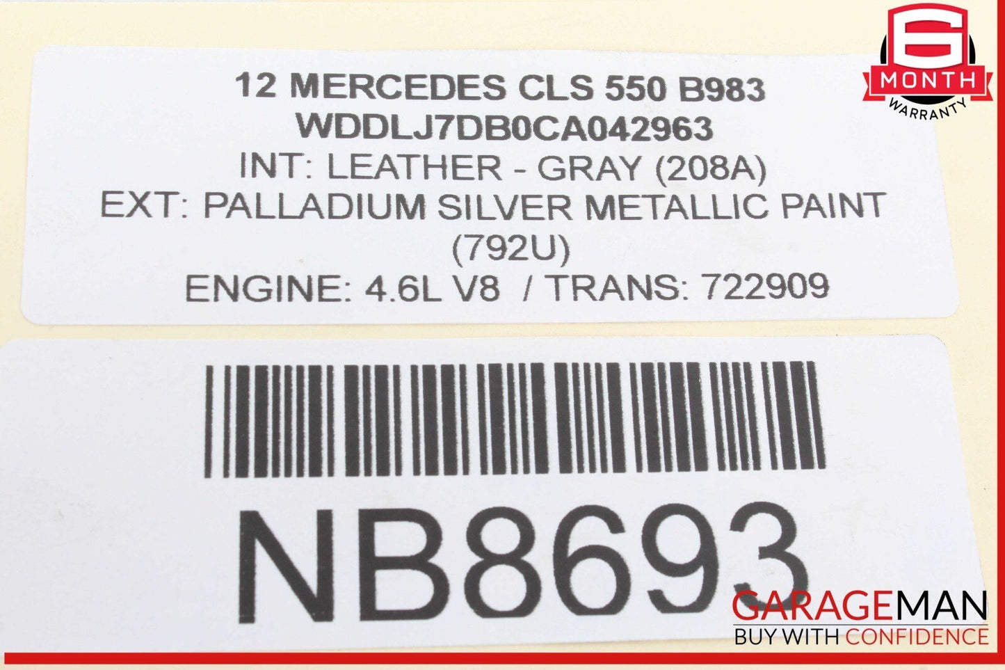 12-20 Mercedes W218 CLS550 E350 SLK350 C350 M276 Engine Lower Oil Pan OEM