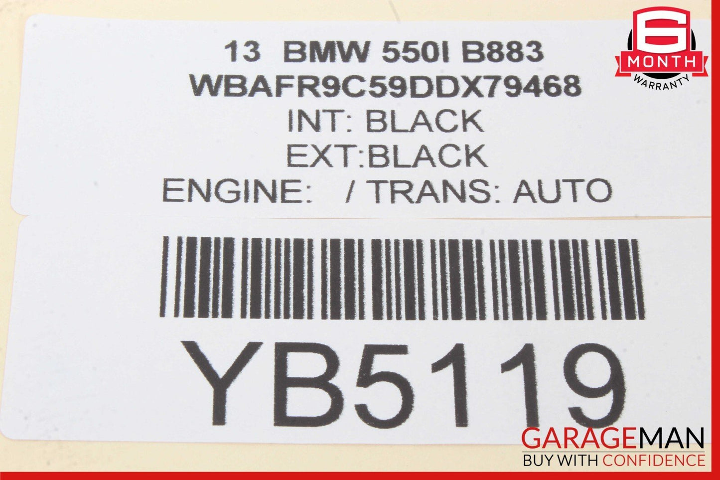 11-16 BMW 528i 535i 550i Front / Rear Left Driver Side Power Window Motor Unit