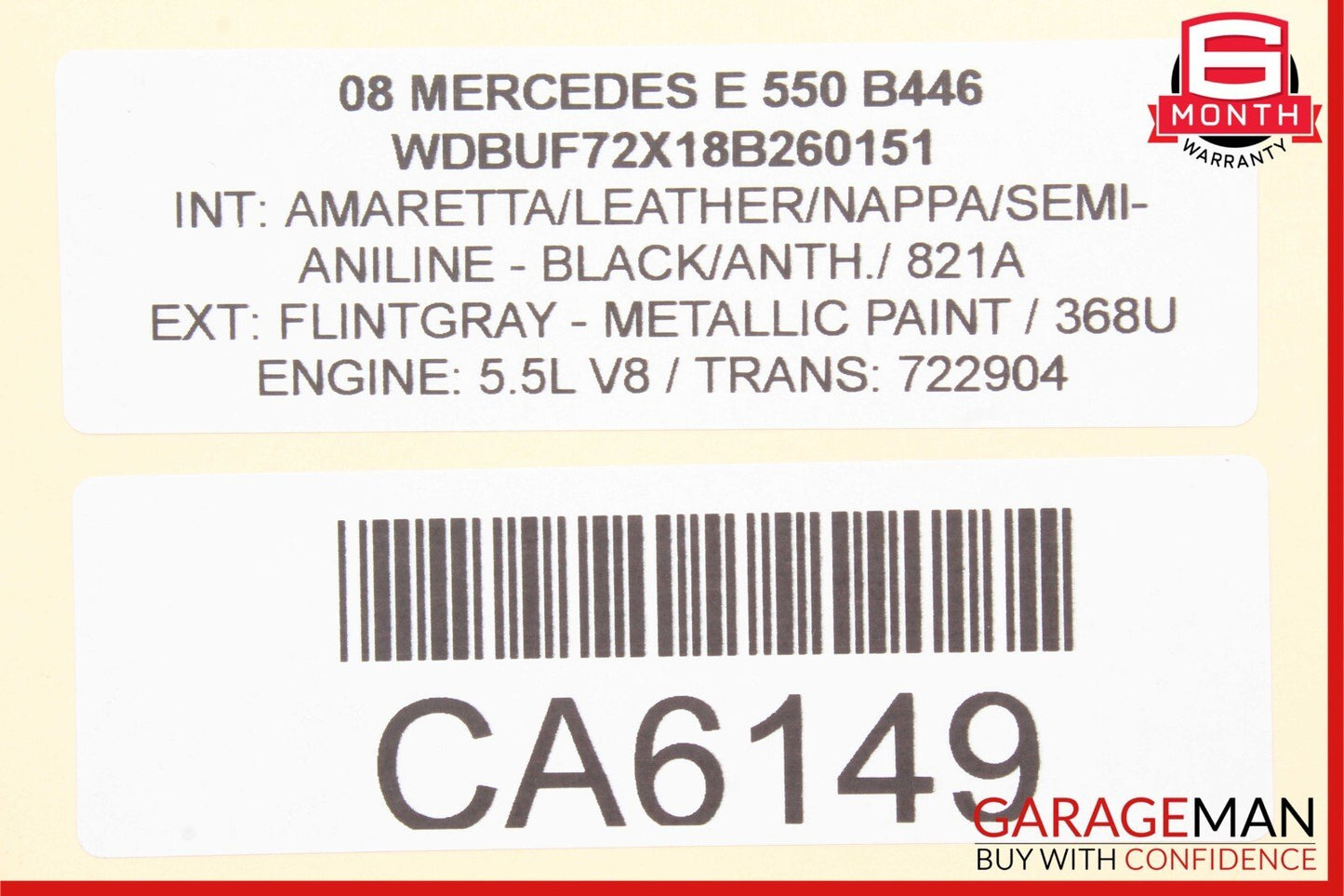 03-09 Mercedes W211 E350 E500 Front Right Side Exterior Door Handle Flintgray