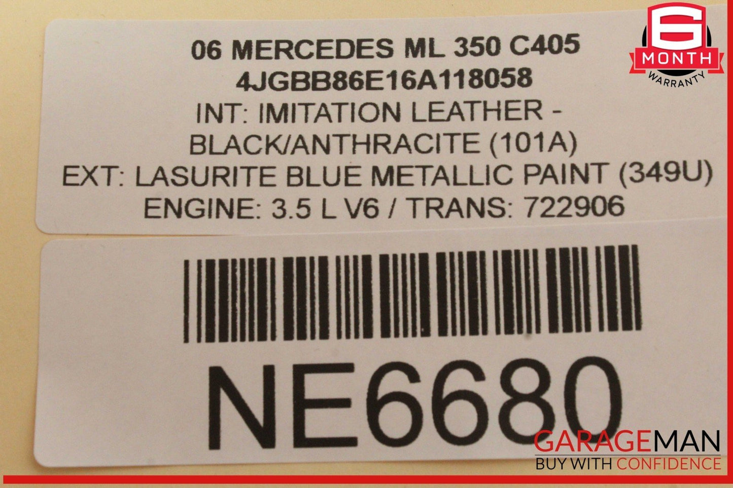 06-13 Mercedes W164 ML350 GL450 Front Left Side Door Control Module Unit OEM