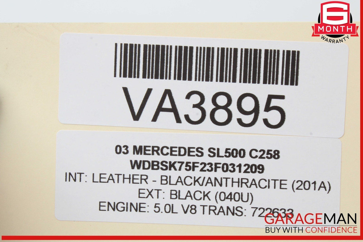 03-05 Mercedes R230 SL500 SL55 Tire Pressure Monitoring System TPMS Receiver OEM