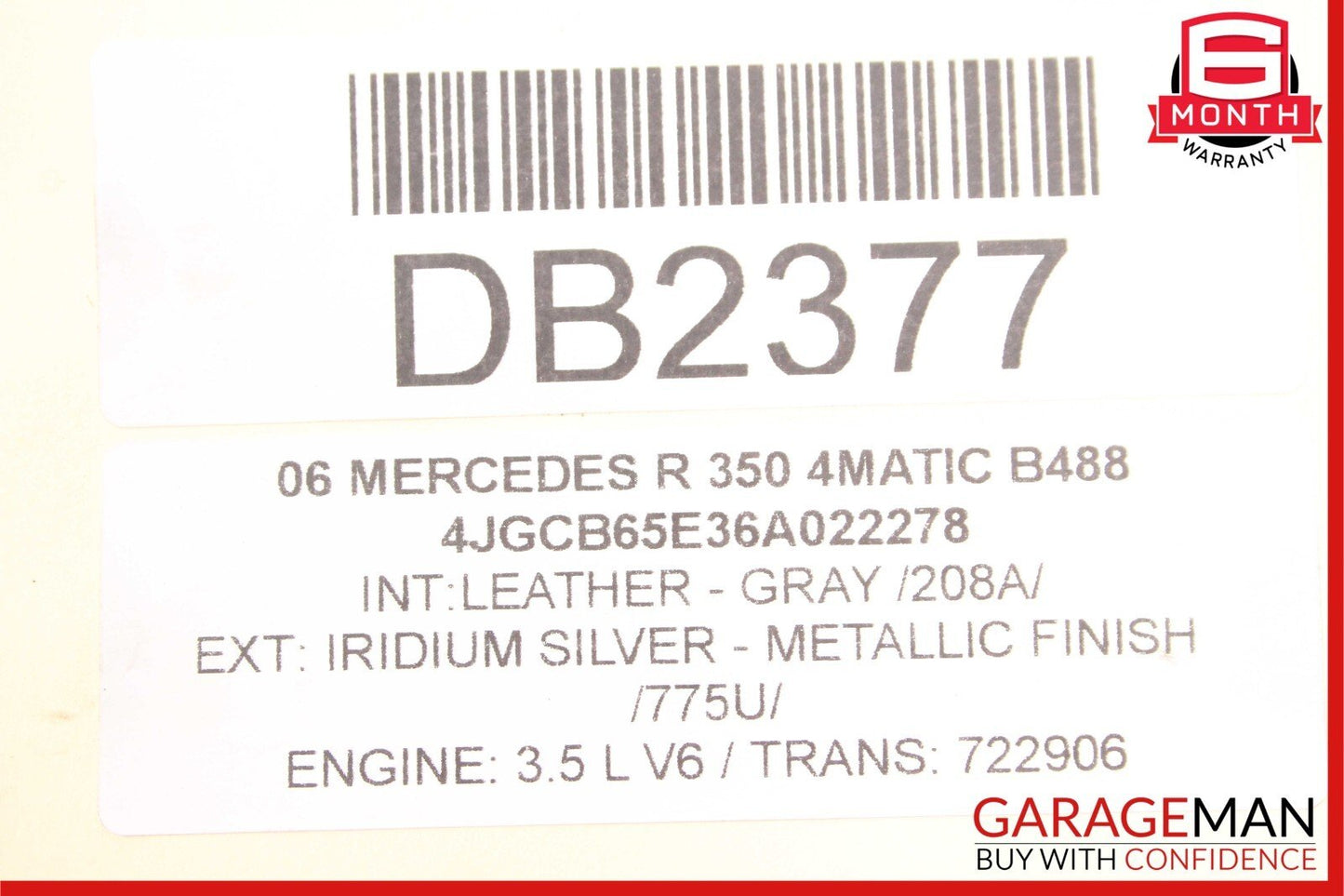 Mercedes W251 R350 ML350 4Matic 7G Tronic Automatic Transmission 722.906 148k