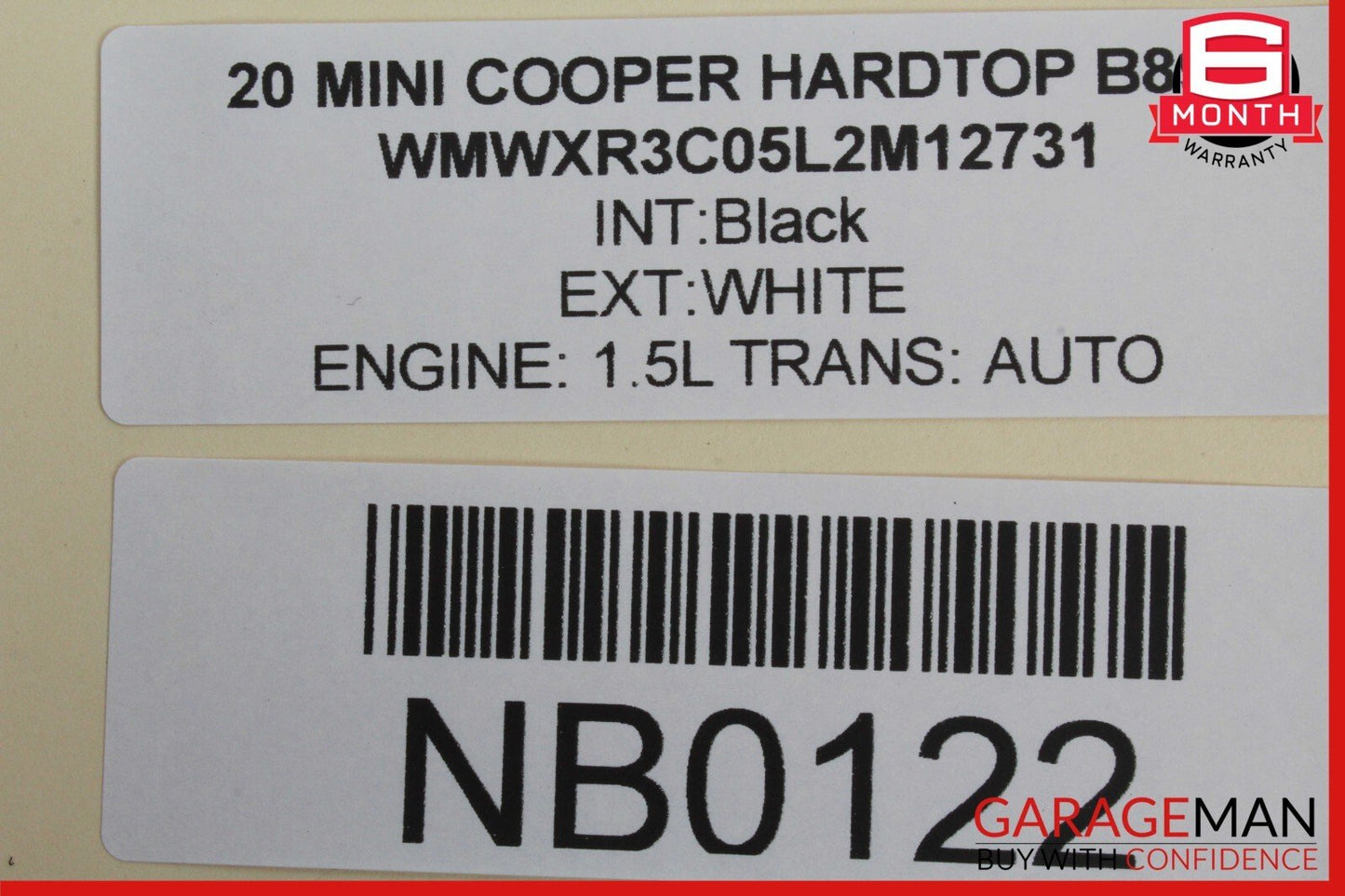 14-20 Mini Cooper Hardtop Radiator Coolant Overflow Reservoir Bottle Tank OEM