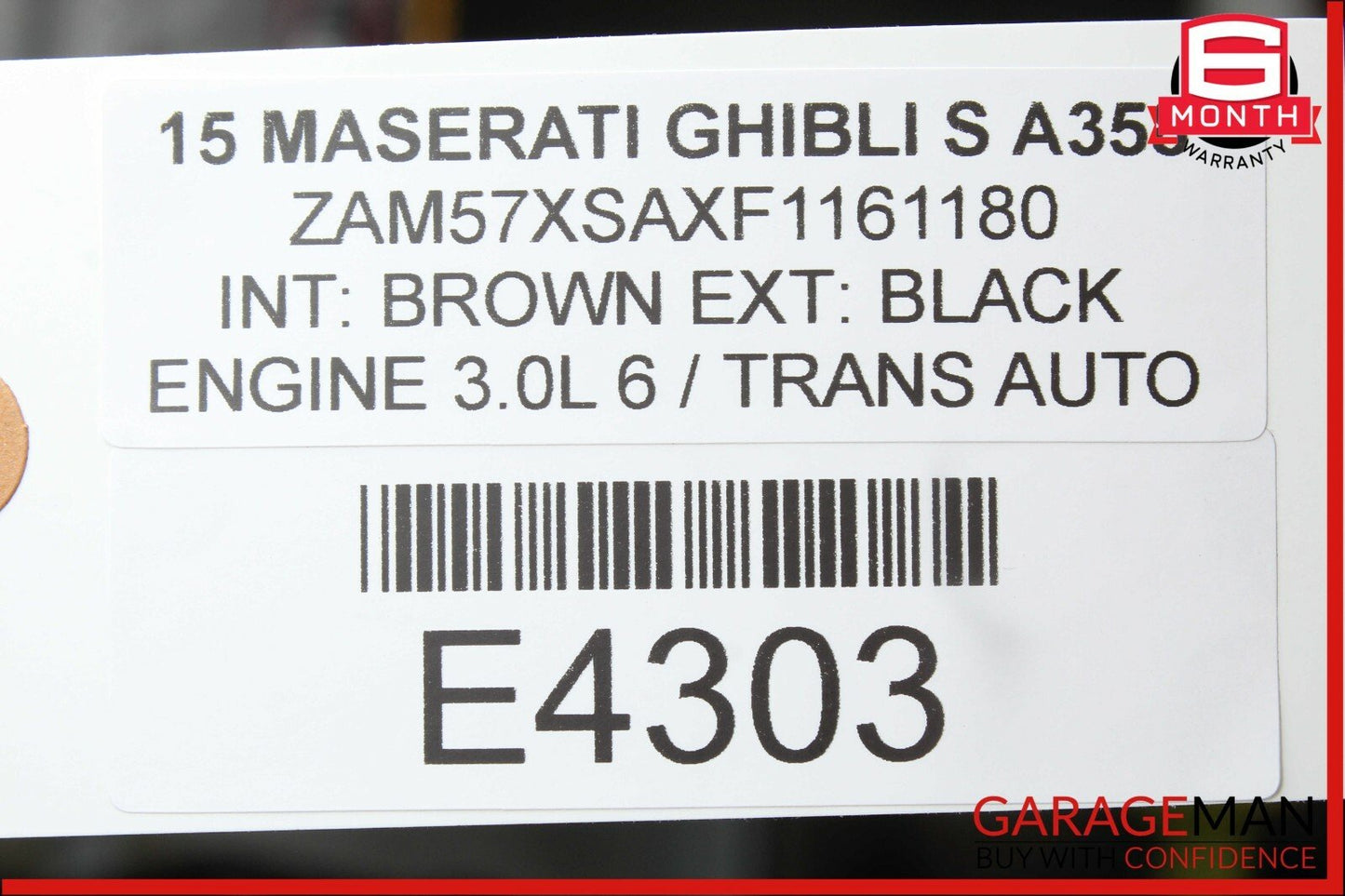 14-17 Maserati Ghibli Rear Right & Left Suspension Coil Spring Absorber Set OEM