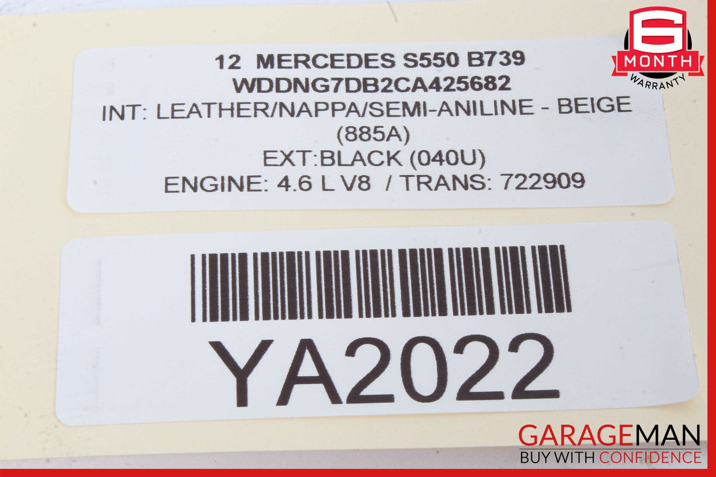 07-13 Mercedes W221 S550 CL550 Dashboard AC A/C Air Vent Left Driver Black OEM