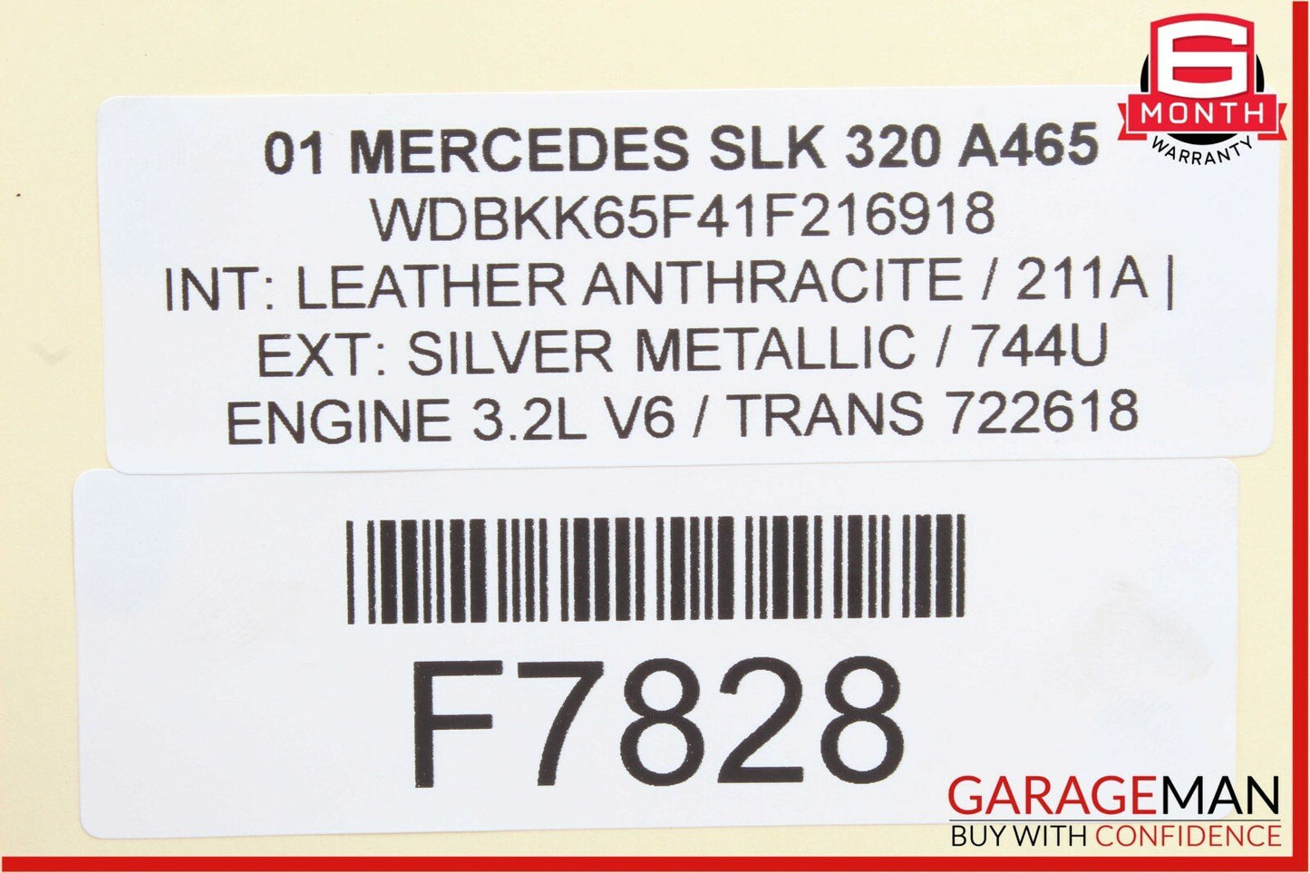 01-04 Mercedes R170 SLK320 120AMP Engine Alternator Generator OEM