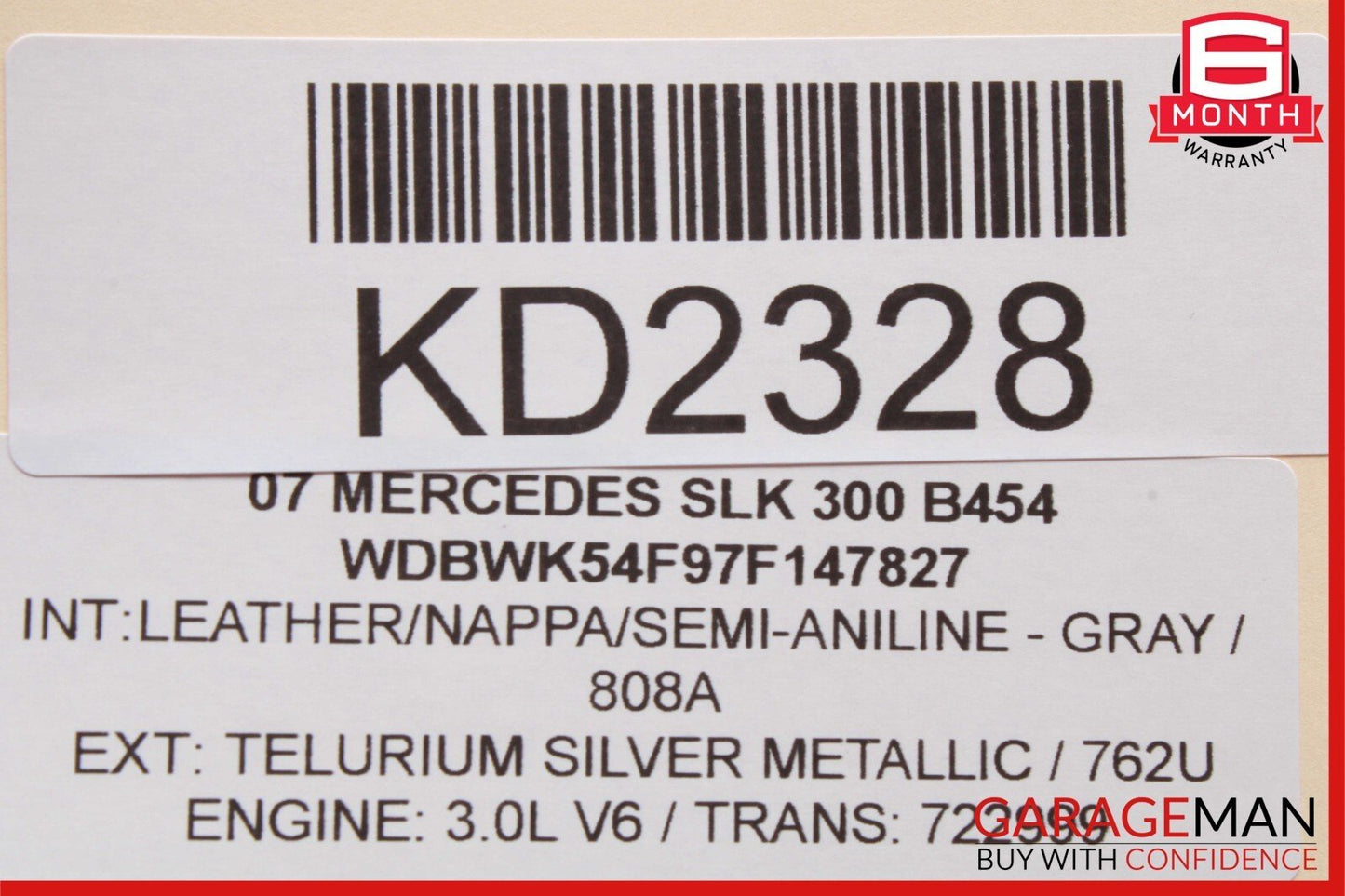 00-11 Mercedes R171 SLK300 SL500 CL600 Anti Theft Alarm Control Module Unit OEM