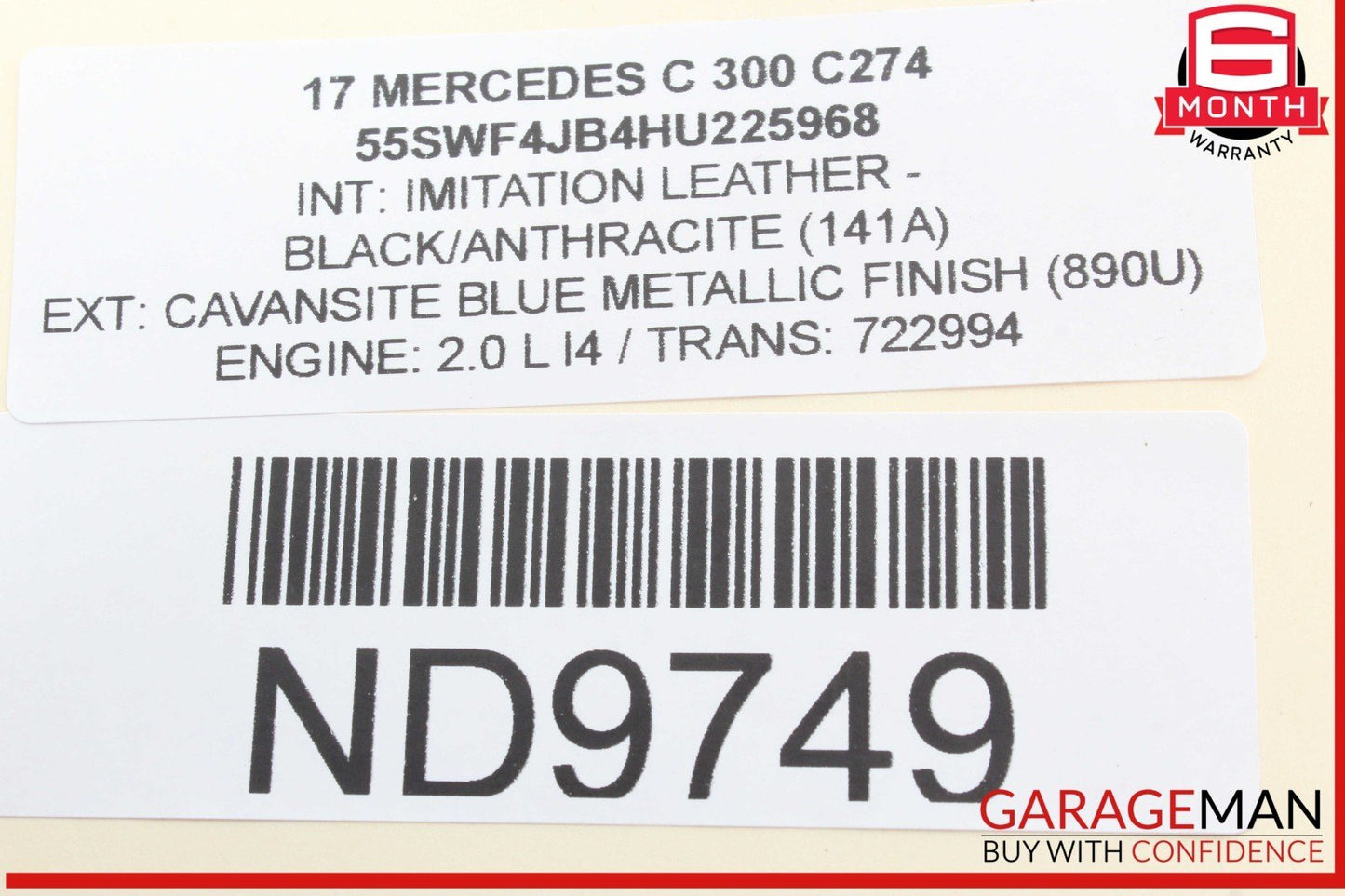 15-20 Mercedes W205 C300 Gas Throttle Accelerator Pedal 2053000104 OEM