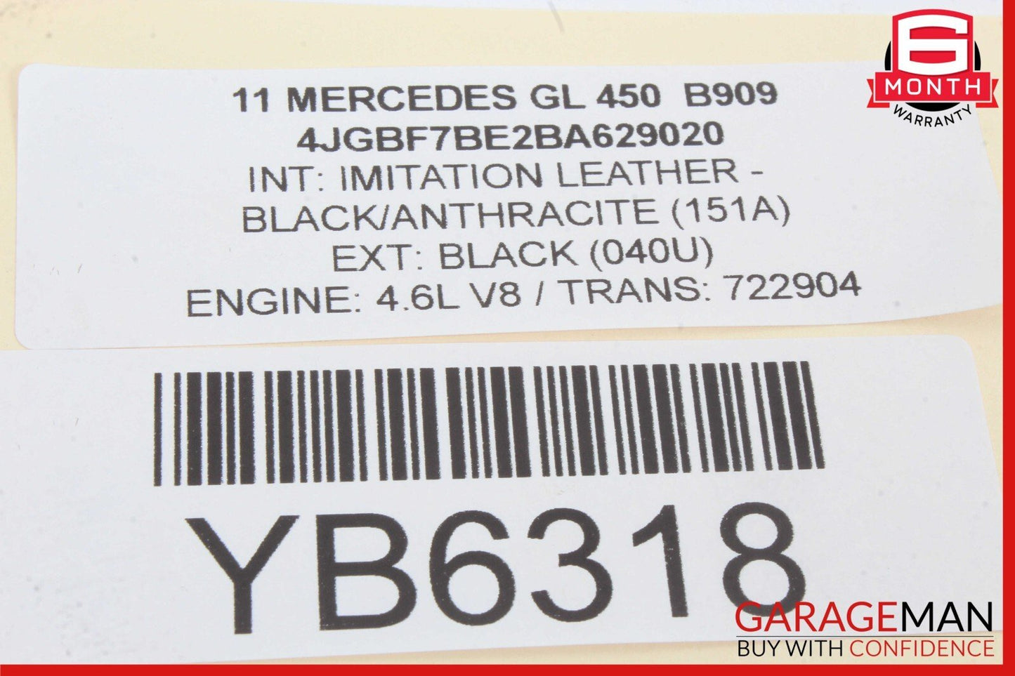 06-12 Mercedes X164 GL450 R350 Rear Windshield Window Glass Wiper Motor OEM