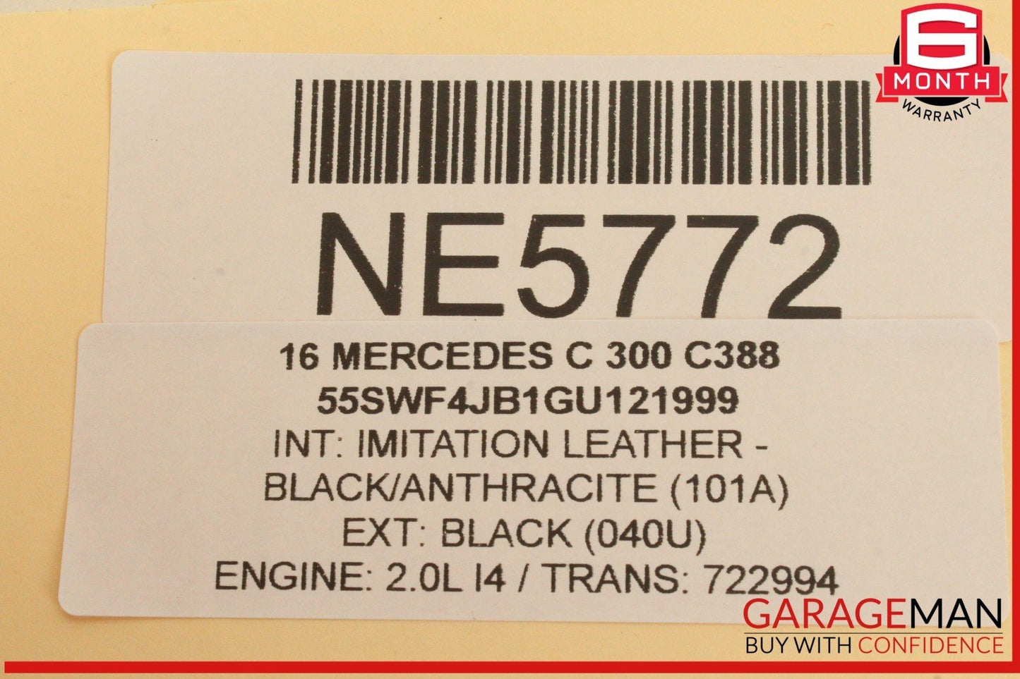 15-20 Mercedes W205 C300 Front Left Driver Side Door Control Module Unit OEM