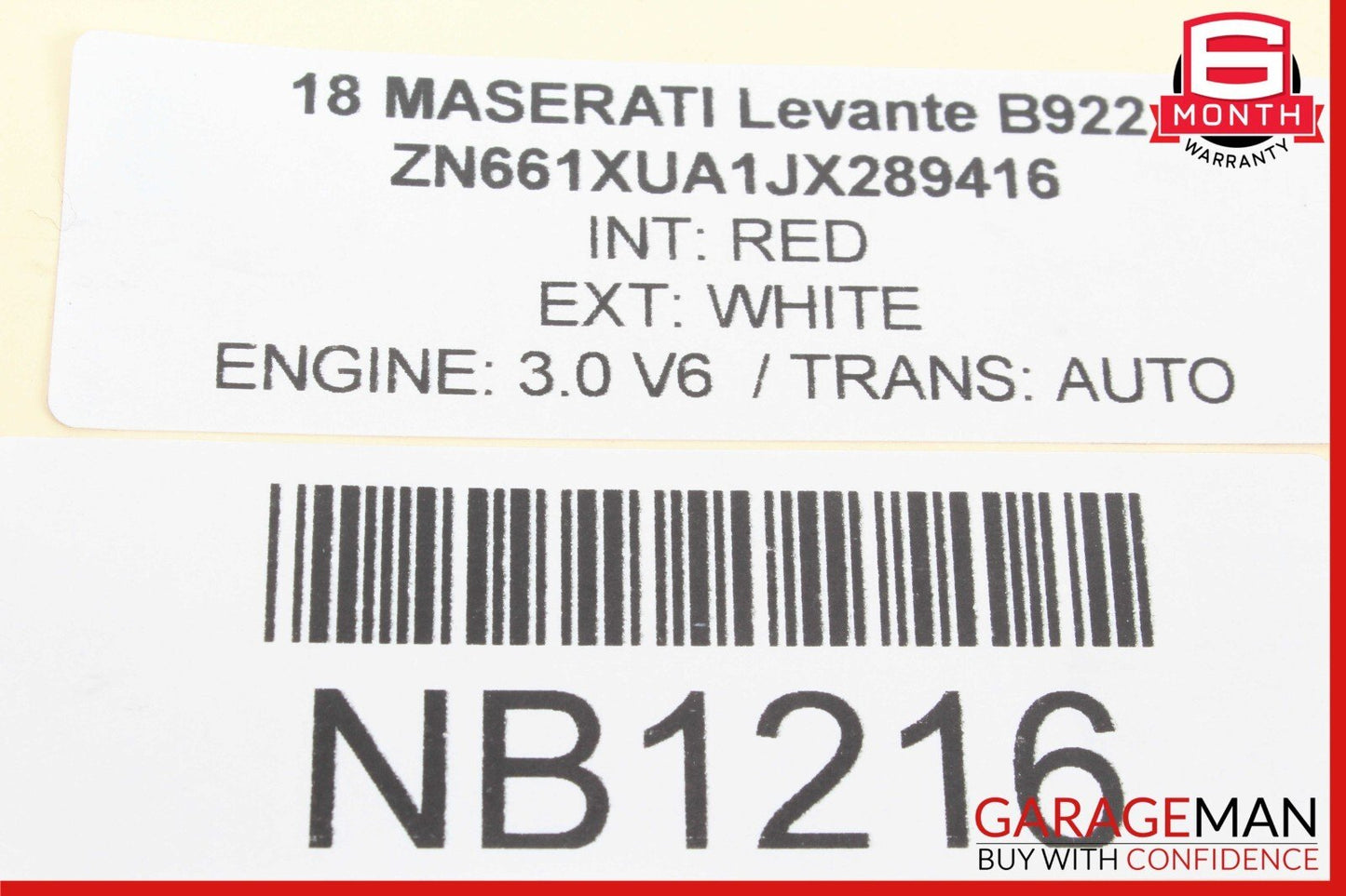 17-20 Maserati Levante S M161 Front Left Driver Side Exterior Door Handle OEM