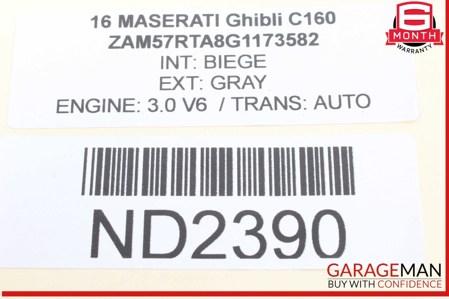 14-17 Maserati Ghibli Rear Right & Left Side Suspension Coil Spring Absorber Set
