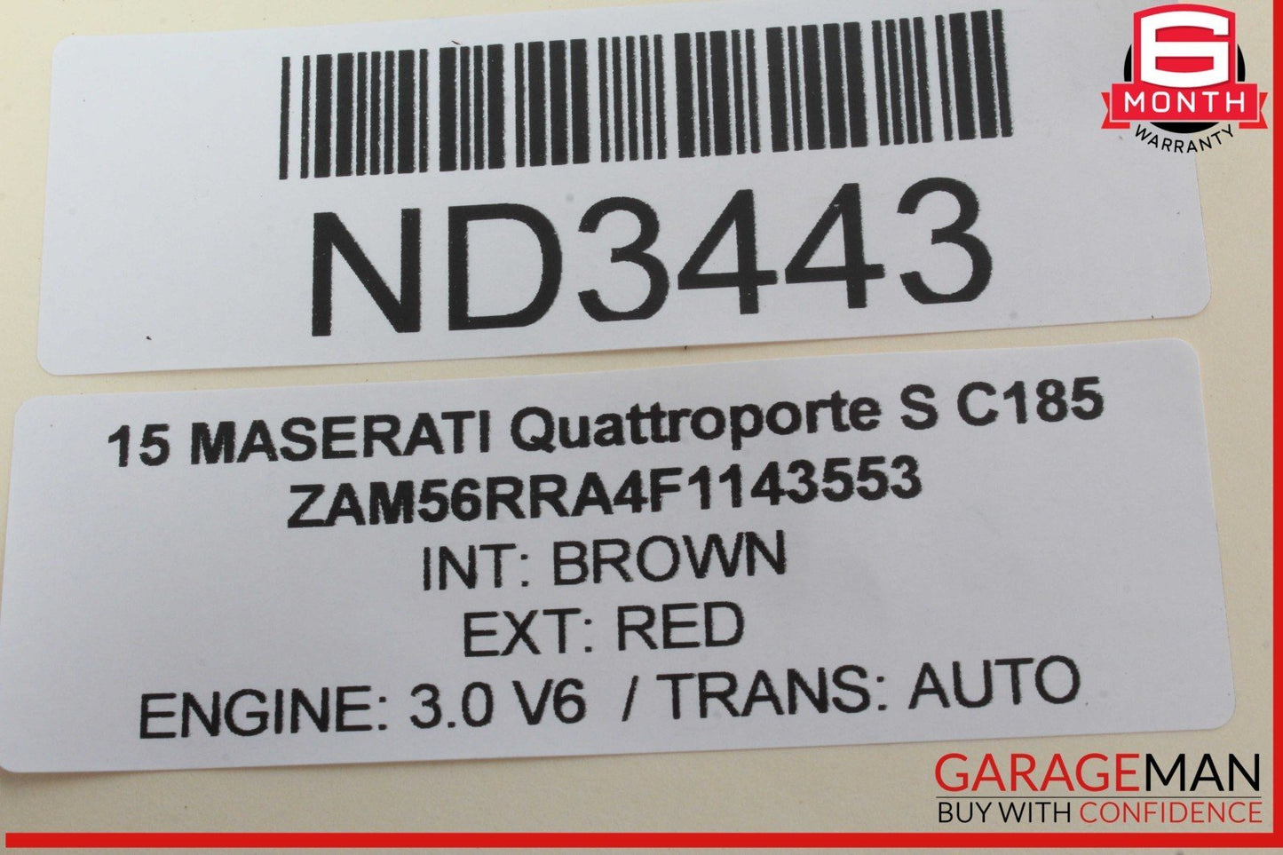 14-17 Maserati Quattroporte S Rear Left Driver Side Door Lock Latch Actuator OEM