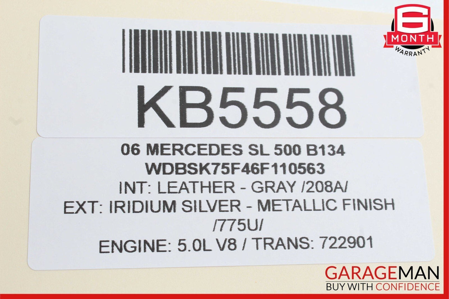 00-13 Mercedes W215 CL55 AMG SL500 Seat Belt Seatbelt Tension Sensor