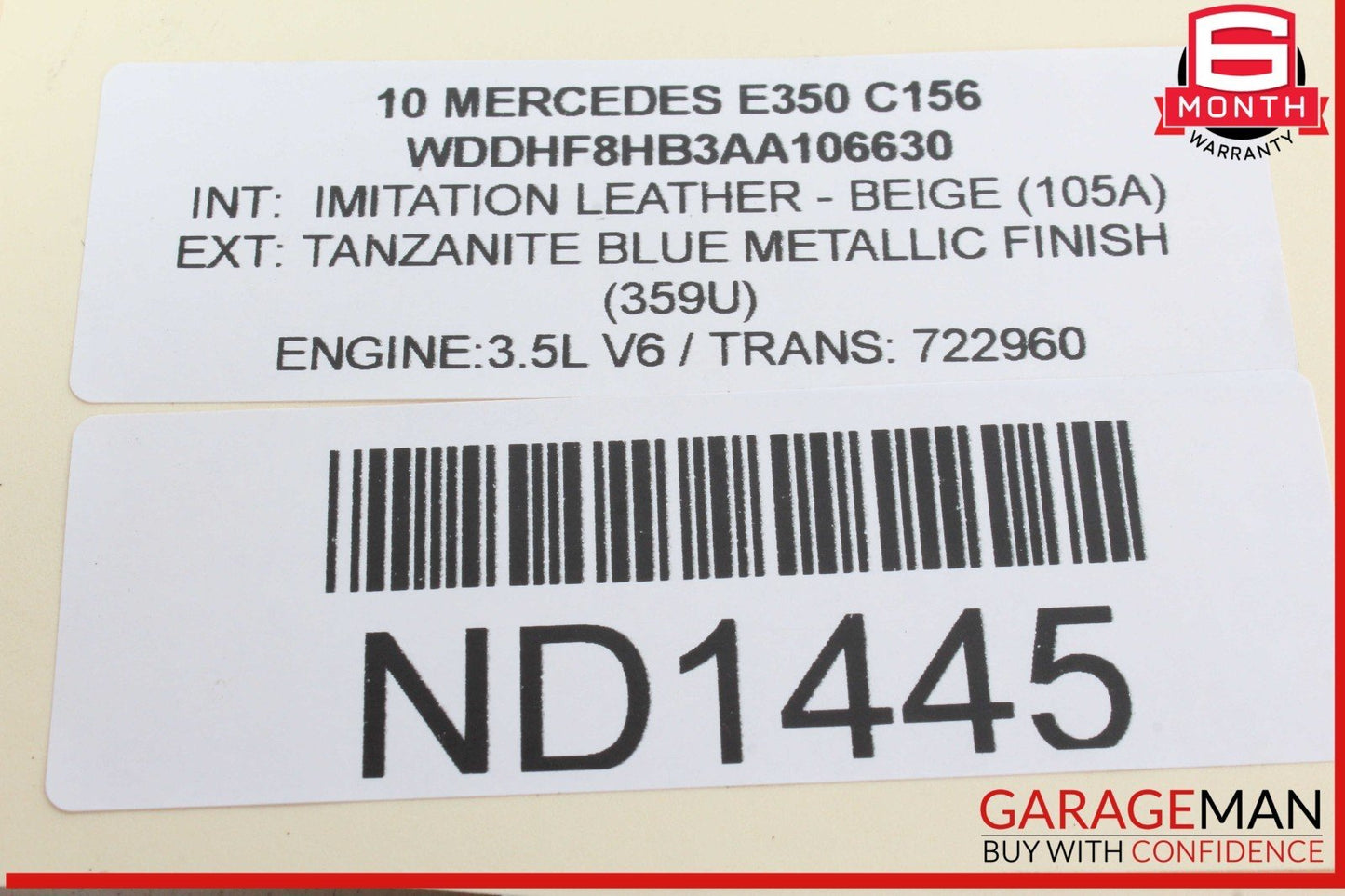 10-16 Mercedes W212 E350 Front Left or Right Side Lower Control Arm 2043330314