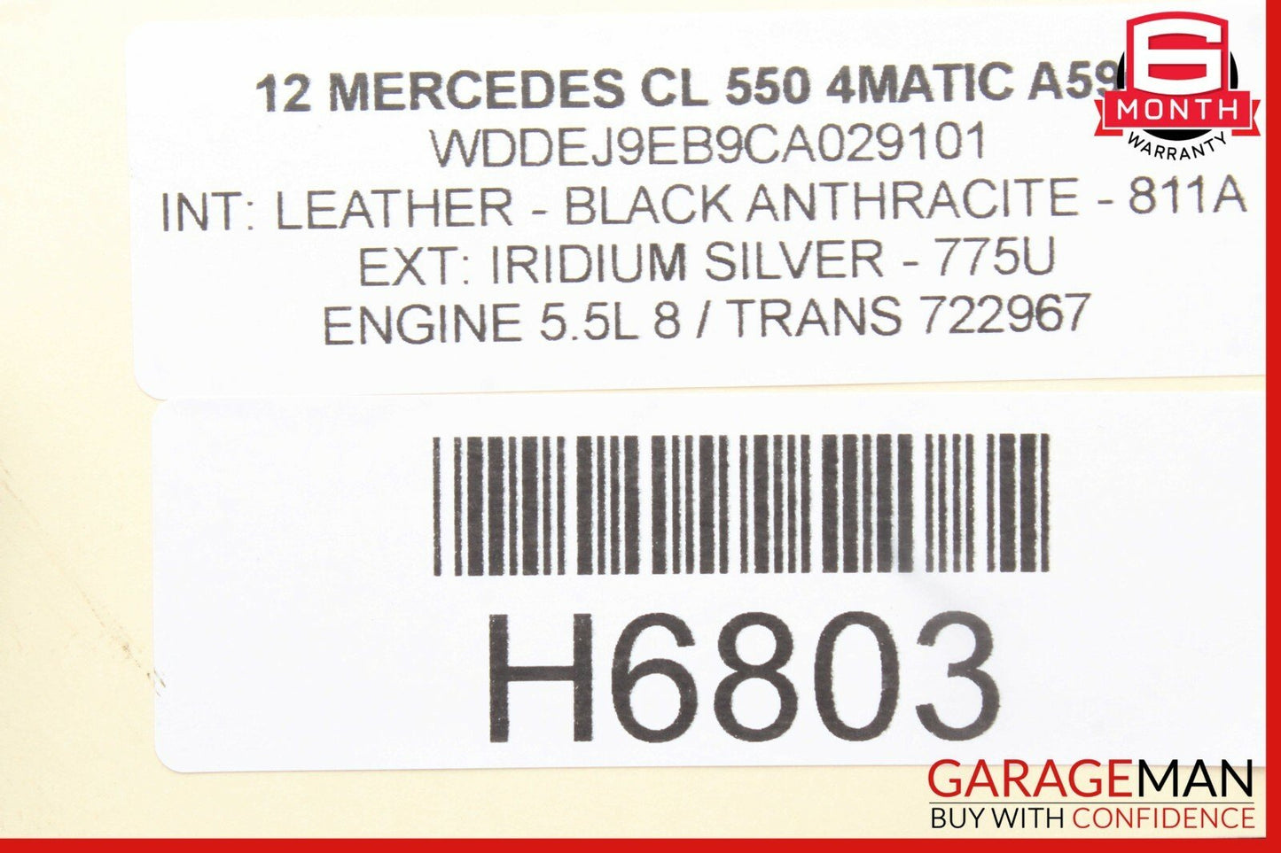 07-13 Mercedes S400 S550 CL550 Rear Right / Left Side Stabilizer Sway Bar Link
