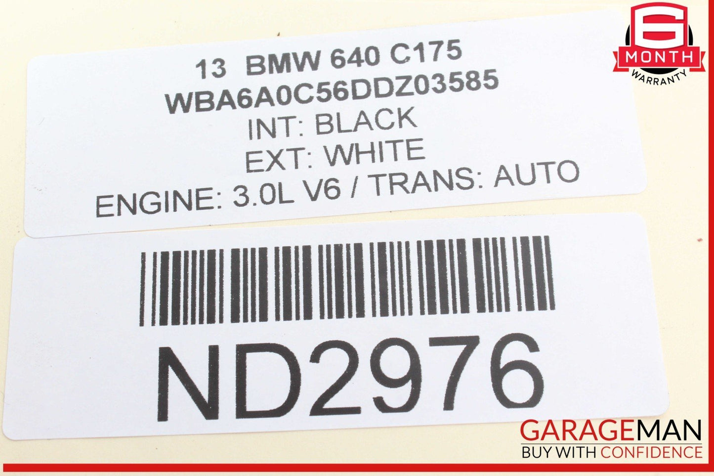 12-18 BMW 640i 650i Alternator Generator Denso 210A 14V OEM