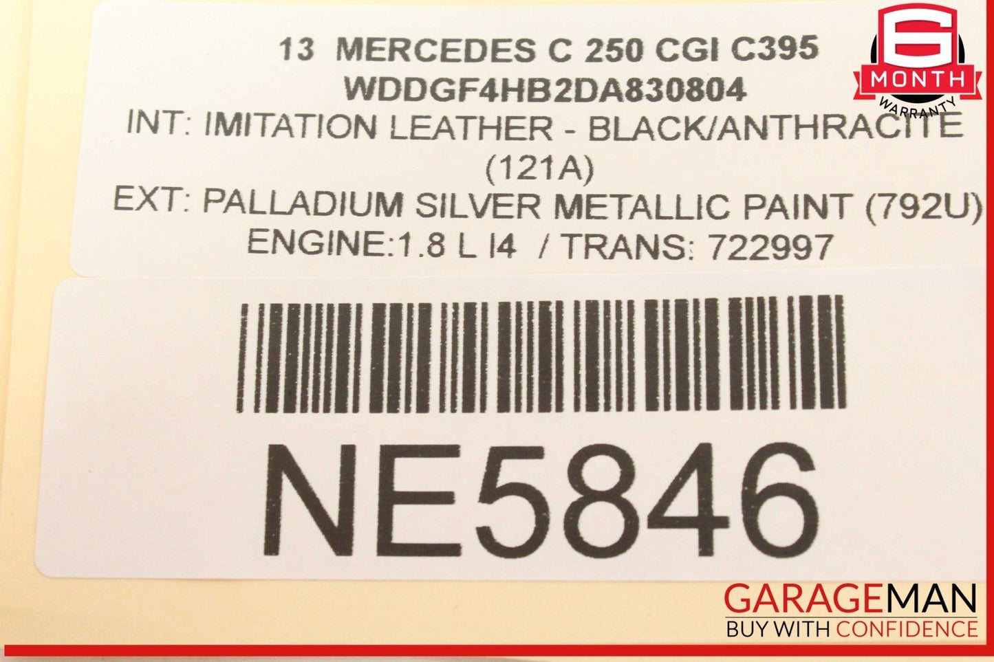 08-18 Mercedes-Benz C250 Rear Right Door Control Module 2188201626 OEM