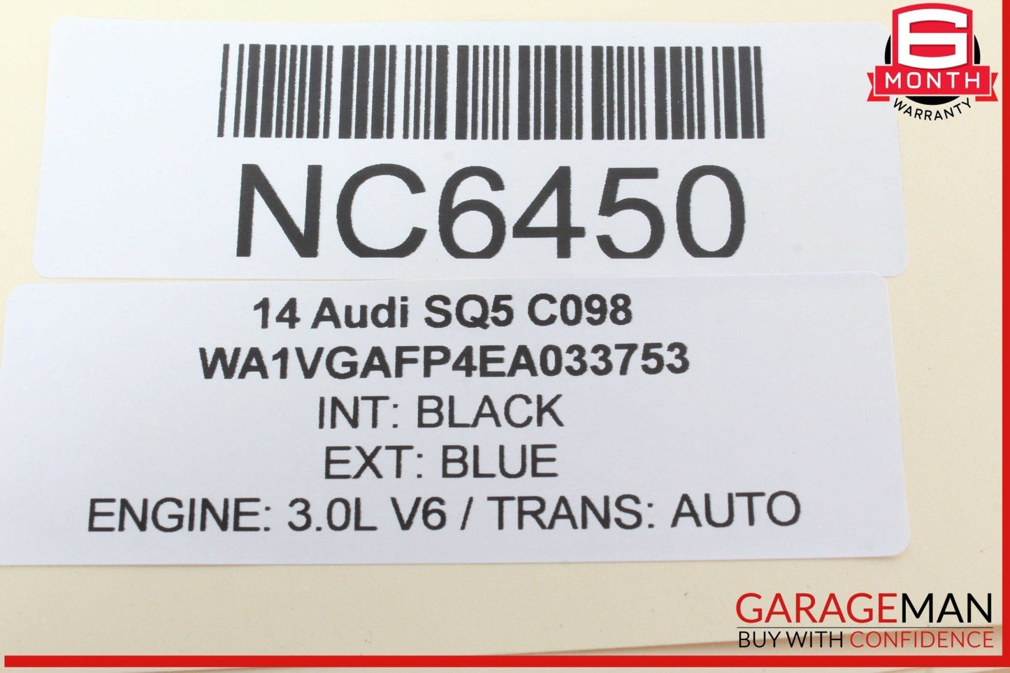 14-17 Audi SQ5 Front Right / Rear Right Passenger Side Exterior Door Handle OEM