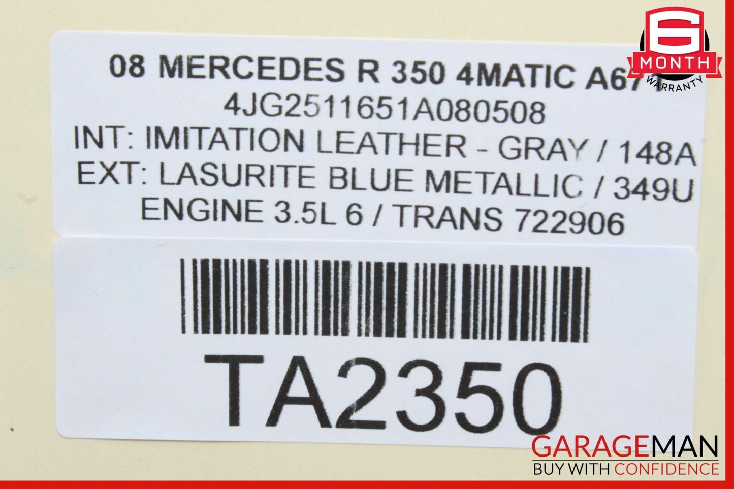 06-13 Mercedes W251 R350 R500 Rear Right Side Quarter Audio Sound Speaker OEM