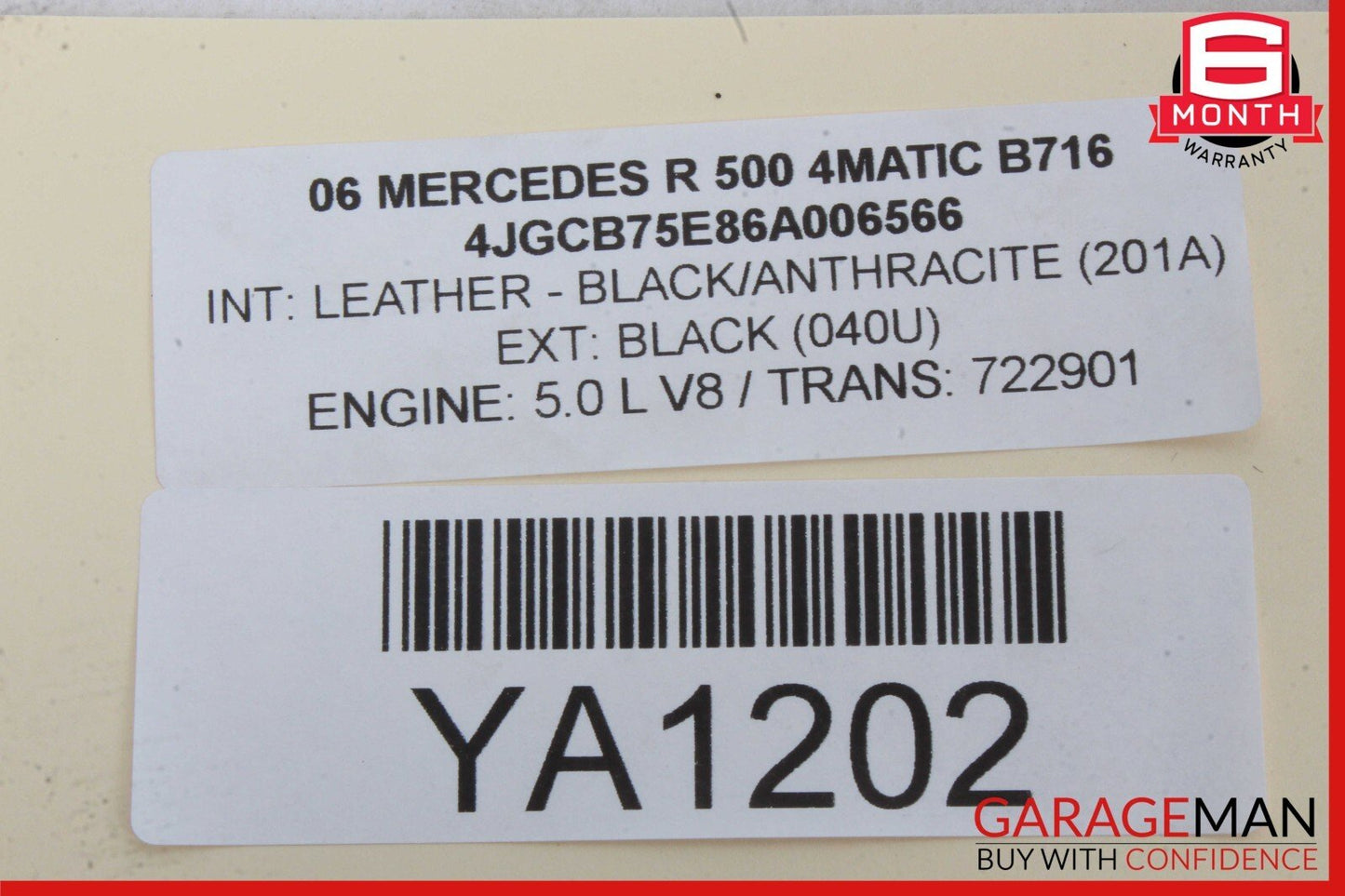 06-13 Mercedes W164 ML350 GL450 Front Left Side Door Window Regulator Motor Unit