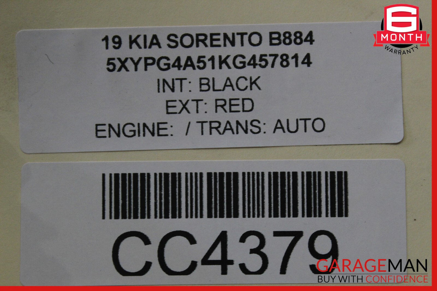 19-20 Kia Sorento Automatic Transmission OEM 95k