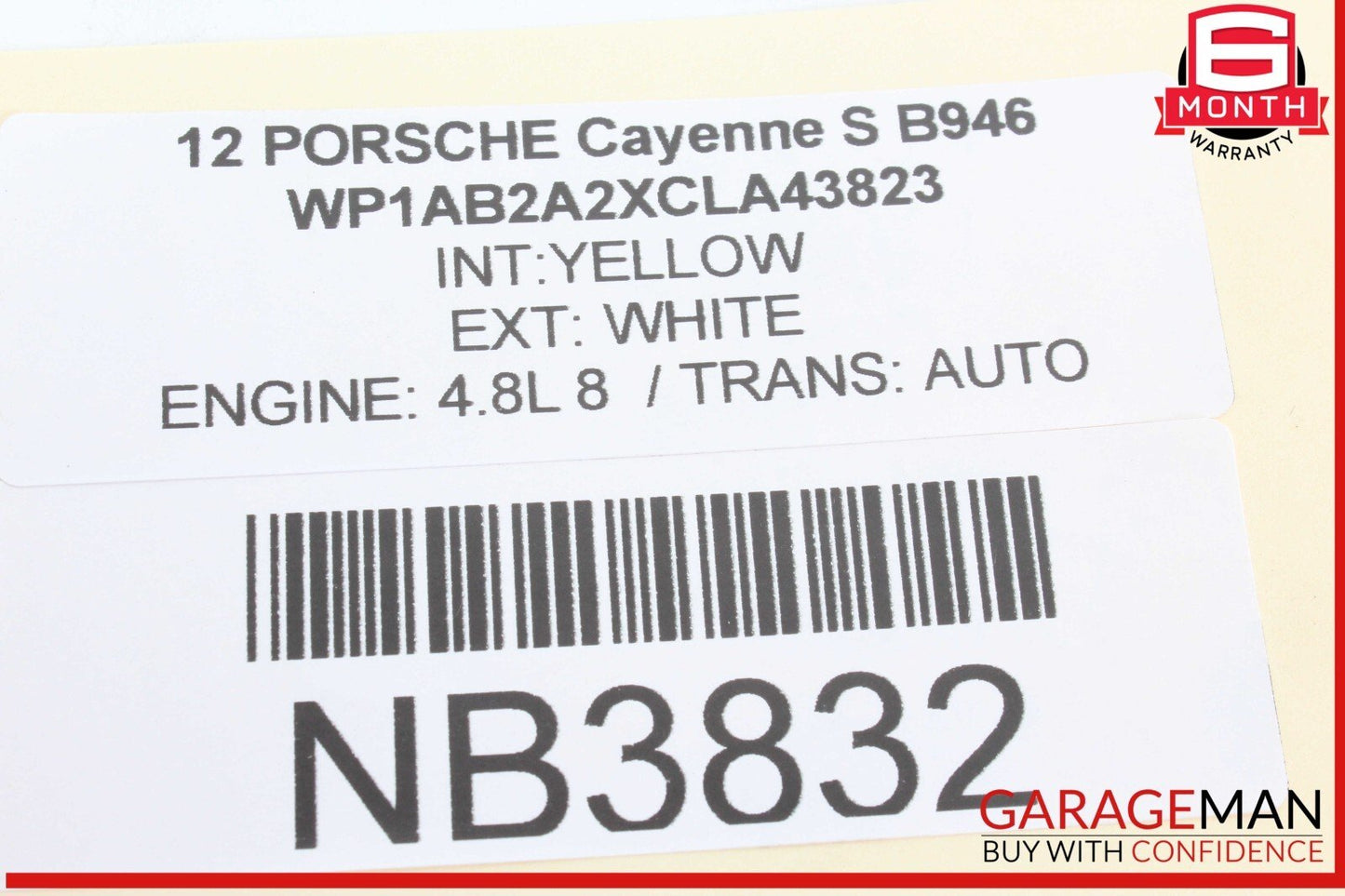 11-18 Porsche Cayenne S 958 Rear Left or Right Axle CV Half Shaft OEM