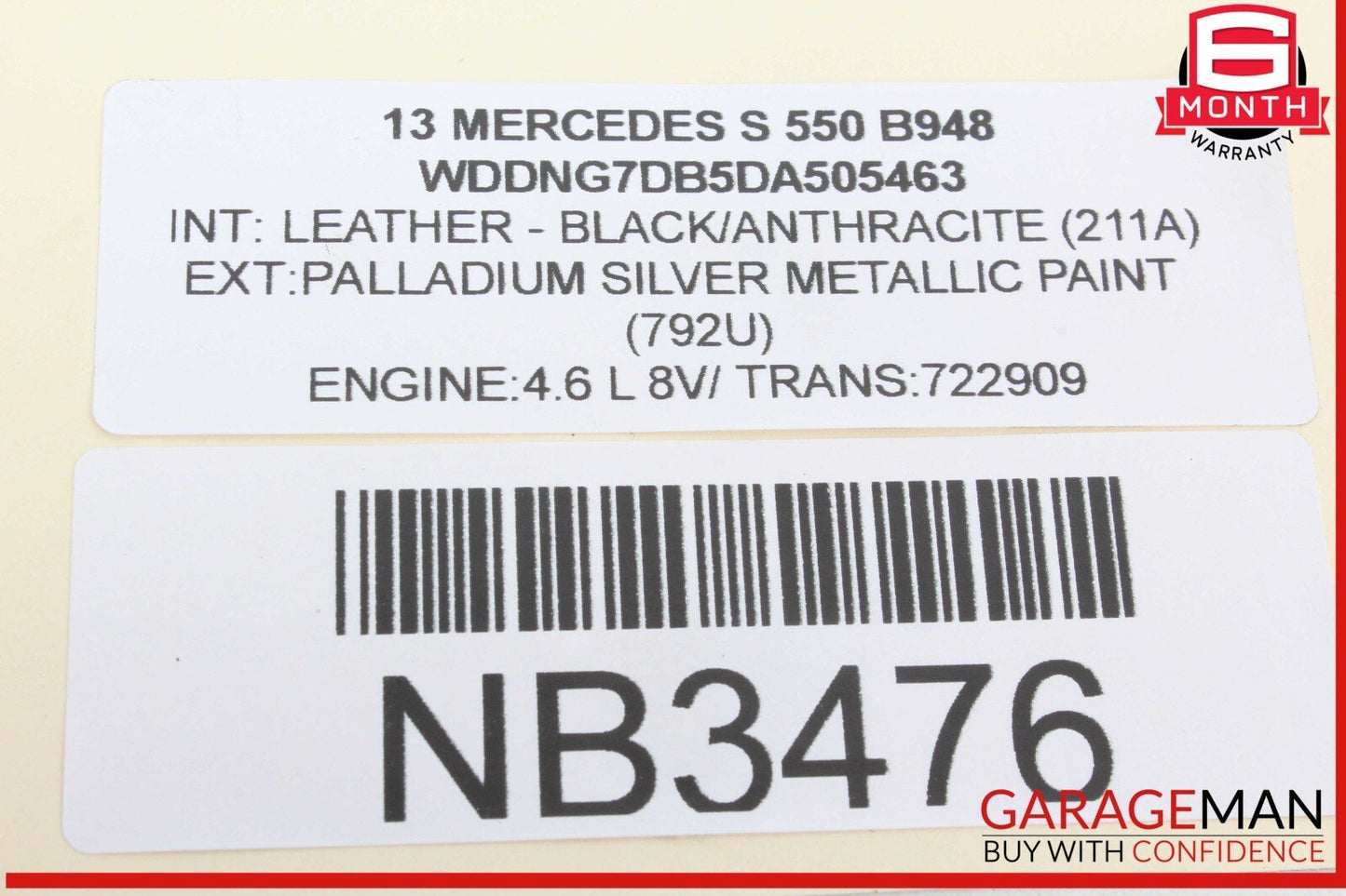 10-14 Mercedes W221 S550 S63 CL63 AMG Rear Sam Fuse Box Relay Module Control OEM