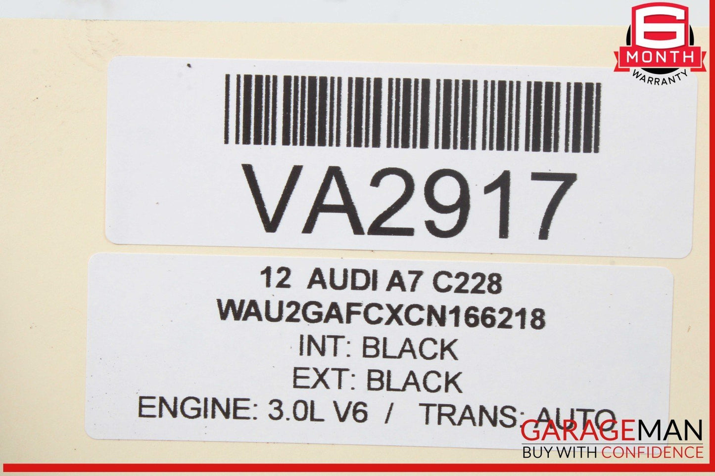 12-18 Audi A7 A6 Windshield Washer Fluid Reservoir Tank Filler Neck Assembly OEM