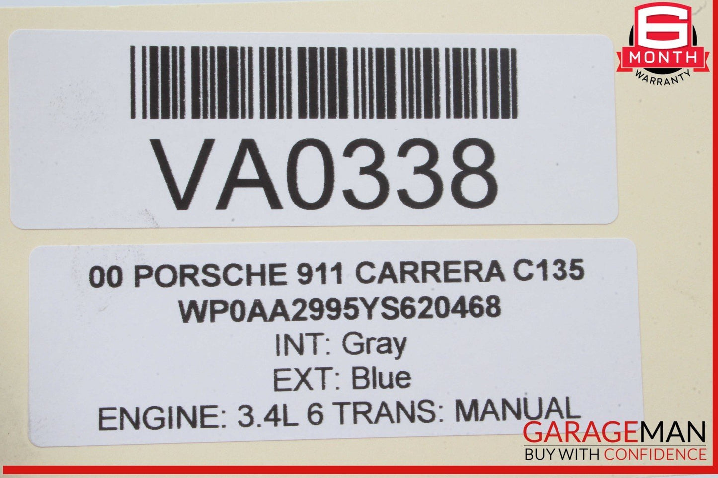 99-05 Porsche Carrera 911 996 Rear Windshield Wiper Motor 99662808000 OEM